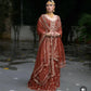 Party Ready Fox Georgette Embroidered Top Plazzo and Fancy Dupatta