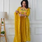 Stylish Party Wear Ensemble with Heavy Faux Georgette Top, Pant, and Embroidered Fancy Dupatta