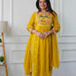 Stylish Party Wear Ensemble with Heavy Faux Georgette Top, Pant, and Embroidered Fancy Dupatta