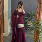 Designer Party Wear Heavy Faux Georgette Top and Plazzo Set with Embroidery Work and Fancy Dupatta