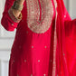 Pure Cosmo Silk Designer Party Wear Top and Pant with Intricate Heavy Embroidery and Sequins Work