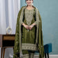 Pure Heavy Chinnon Silk Top with Full Embroidery Sleeve and Matching Pant & Dupatta Set