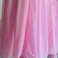 Party Wear Gown with Pant in Pink Heavy Faux Georgette with Detailed Embroidery and Full Sleeves