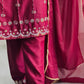Designer Party Wear Look: Heavy Star Georgette Top and Pant with Moti Embroidery and Dupatta