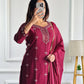 Designer Party Wear Look: Heavy Star Georgette Top and Pant with Moti Embroidery and Dupatta