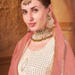 Fancy Party Wear Set with Embroidered Faux Georgette Top and Coordinated Bottom