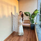 White New Designer Party Sharara Suit & Dupatta Set - Jaipur Blossom