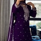 Heavy Embroidery Chinnon Silk Top with Sharara, Dupatta & Latkan Detailing