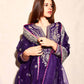 Heavy Embroidery Coding Sequence Work Set in Pure Chinnon Silk with Dupatta