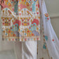 Designer Embroidered Roman Silk Top and Pant Set with Micro Cotton Inner