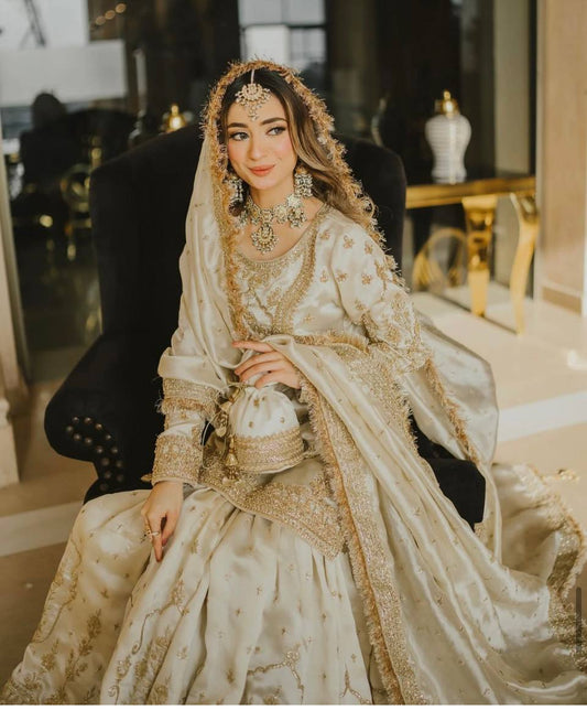 New Designer Party Wear Top and Sharara Set with Fancy Dupatta and Embroidery Work