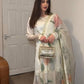Heavy Japan Satin Silk Top with Sleeves and Coordinated Farshi Plazzo - Jaipur Blossom