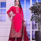 Heavily Embroidered Fancy Top-Plazzo Set with Matching Dupatta - Jaipur Blossom