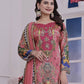 Trendy Ethnic Set Digital A-Line Kurta with Plazzo and Dupatta - Jaipur Blossom