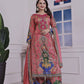 Trendy Ethnic Set Digital A-Line Kurta with Plazzo and Dupatta - Jaipur Blossom