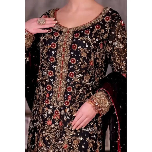 Trending Faux Georgette Embroidered Kurti Set with Sequins and Moti Work - Jaipur Blossom