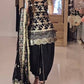 Premium Party Wear Natural Crepe Silk Suit with Embroidery Sequence Work and Dhoti Salwar
