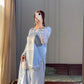 Luxury Designer Farshi Plazzo Set with Embroidered Jimmy Choo Top and Intricate Handwork - Jaipur Blossom