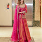 Premium Designer Lehenga Set in Shimmer Silk with Sequin and Pearl Embellishments - Jaipur Blossom