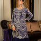 Elegant Fox Georgette Palazzo Set in Rich Purple with Sequin Embroidery - Jaipur Blossom
