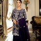Elegant Fox Georgette Palazzo Set in Rich Purple with Sequin Embroidery - Jaipur Blossom