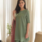 Designer Party Wear Farsi Top and Salwar Set in Heavy French Crepe with Embroidery and Fancy Dupatta