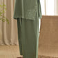 Designer Party Wear Farsi Top and Salwar Set in Heavy French Crepe with Embroidery and Fancy Dupatta