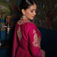 Dark Pink Elegance – Designer Embroidered Lehenga Ensemble - Jaipur Blossom