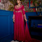 Dark Pink Elegance – Designer Embroidered Lehenga Ensemble - Jaipur Blossom