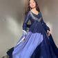 Designer Party Wear Star Georgette Gown with Pant and Embroidery Work
