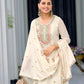 Designer Chinon Silk Party Wear with Embroidered Top Sharara and Dupatta - Jaipur Blossom
