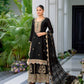 Designer Chinon Silk Party Wear with Embroidered Top Sharara and Dupatta - Jaipur Blossom
