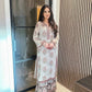 Designer Faux Georgette Top and France Crepe Plazzo Set with Embroidery & Sequence Work - Jaipur Blossom