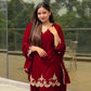 New Designer Party Wear Set Featuring Heavy Fox Georgette Top with Embroidery and Plazzo