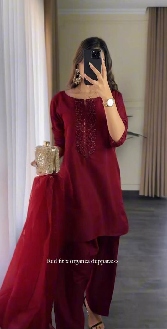 Designer Party Wear Crepe Silk Top with Hand Bead and Sequin Embroidery