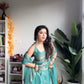 Exclusive Designer Collection: Trendy Silk Gown with Embroidered Details and Pant