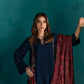 Exclusive Designer Farsi Top and Salwar with Intricate Embroidery and Fancy Dupatta