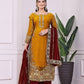 Heavily Embroidered Fancy Top-Plazzo Set with Matching Dupatta - Jaipur Blossom