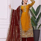 Heavily Embroidered Fancy Top-Plazzo Set with Matching Dupatta - Jaipur Blossom