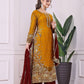 Heavily Embroidered Fancy Top-Plazzo Set with Matching Dupatta - Jaipur Blossom