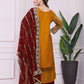 Heavily Embroidered Fancy Top-Plazzo Set with Matching Dupatta - Jaipur Blossom