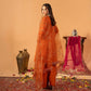 Heavy Crepe Silk Top and Farshi Salwar with Canvas Belt and Butterfly Net Dupatta