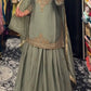 Multi-Needle Embroidery Chinnon Silk Lehenga Set with Fancy Dupatta