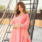Party Wear Heavy Chinnon Silk Top and Farshi Salwar with Multi-Needle and Zari Work