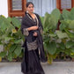 Elegant Designer Top in Heavy Chinon Silk with Embroidery and Matching Plazzo