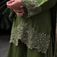 Elegant Designer Top in Heavy Chinon Silk with Embroidery and Matching Plazzo