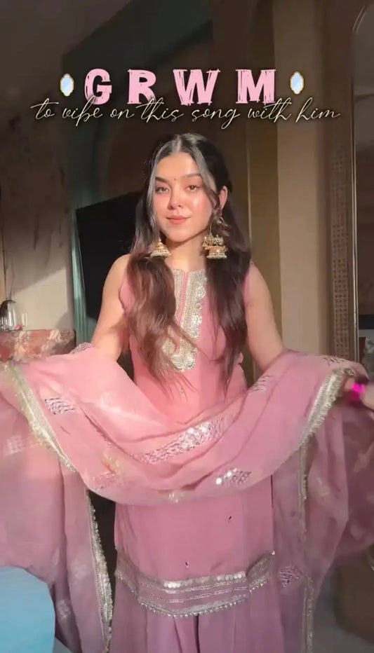 Sahiba -SRK Tabby Organza Sharara Set with Embroidery SRK