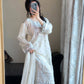 Fancy Party Wear Georgette Top and Palazzo with Hand Embroidery and Sequence Dupatta