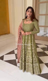 New Designer Party Wear Side Cut Kurti with Sharara in Heavy Faux Georgette and Embroidery Work