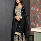 New Designer Party Wear Chinon Silk Top and Sharara Set with Embroidered Dupatta